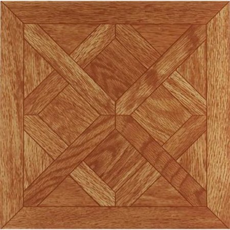 ACHIM IMPORTING CO Achim Tivoli Self Adhesive Vinyl Floor Tile 12in x 12in, Classic Parquet Oak, 45 Pack FTVWD20145